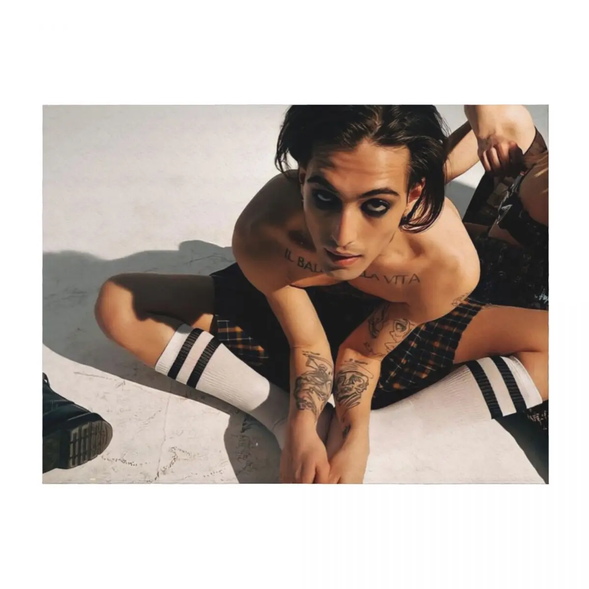 

Damiano ykaar Throw Blanket Hair Soft Plush Furrys Blankets