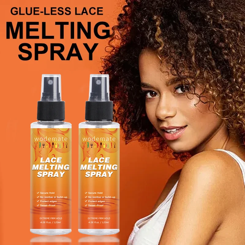 

New Melt Mousse Lace Melting Spray For Lace Wig Glue Waterproof Glue Spray Invisible + Lace Tint Mousse For Wigs Melt hair glue