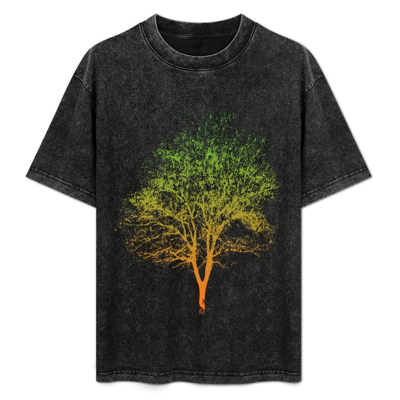 

Tree Color Gradient Splash T-Shirt animal prinfor boys customs oversize t-shirts man men workout shirt