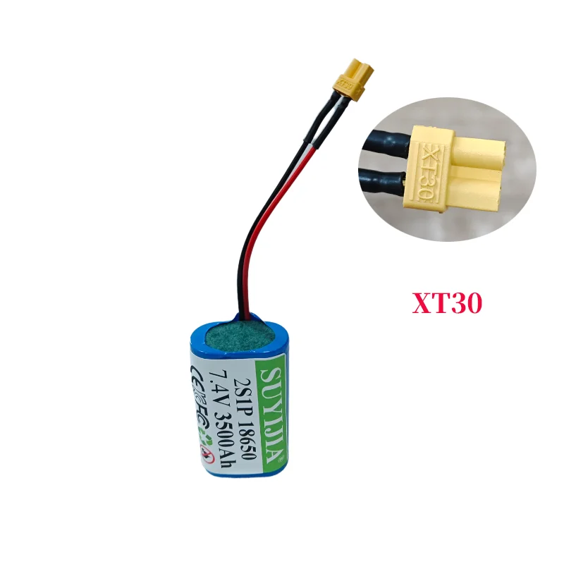 

18650 3500mah Lithium Ion Battery 2S1P 7.4V Backup Battery Pack with BMS for Electric Toys Remote Control Car Truck Boat Toy