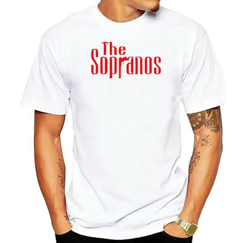 

Футболка мужская черная с логотипом сериала «The Sopranos»