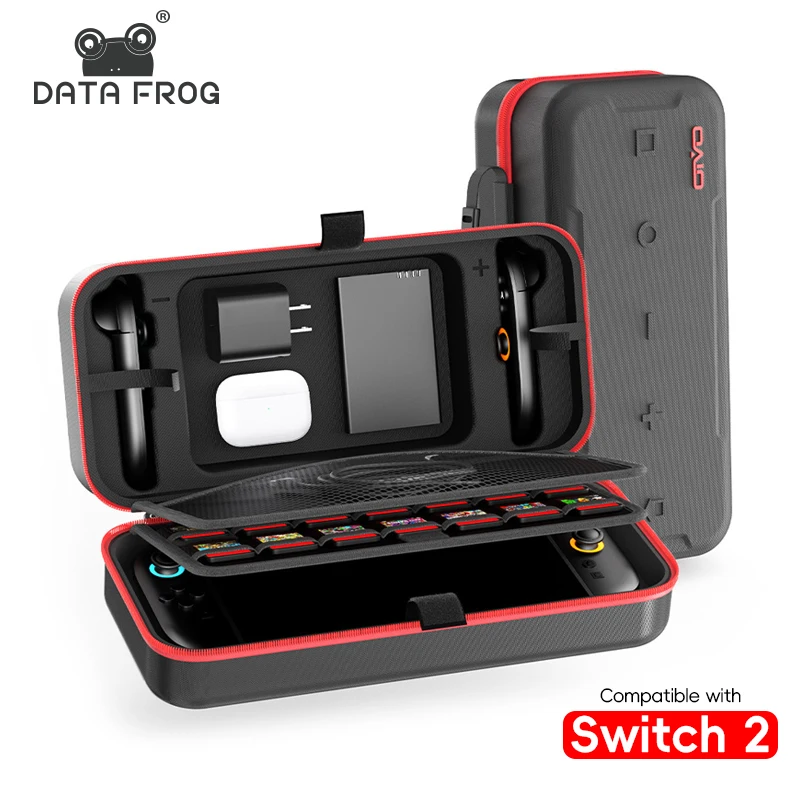 

High Quality Big Carrying Case for Switch2 Console Portable Pouch Bag w/ Game Card Cartridges For NS Switch 2 Accessory Storage