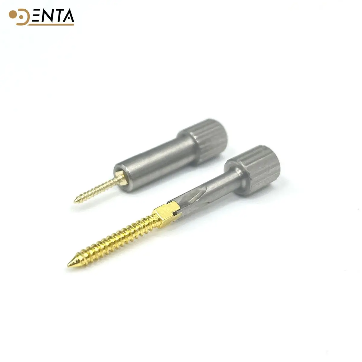 

120pcs Gold Coated Endodontic Posts - Conical Design for Dental Restoration