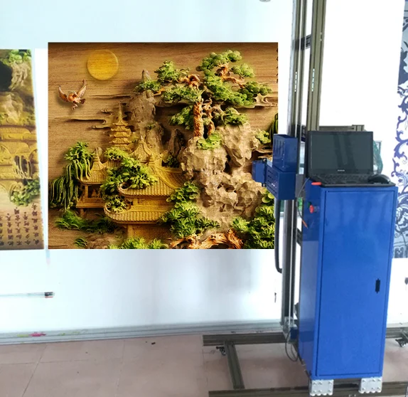 

Wall painting machine industrial grade 3d5d outdoor rural culture wall background