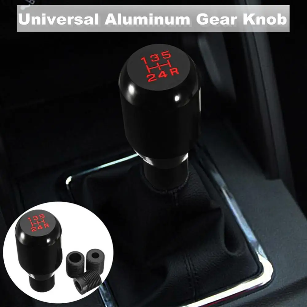 Universal Car shift knob 5 Speed Aluminum Alloy Manual Gear Stick Shifter Shift Knob pommeau levier vitesse pomo cambio marchas