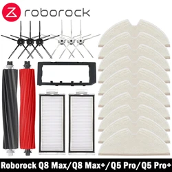 Roborock-Robô Aspirador Acessórios, Tampa da Escova Principal, Filtro Hepa, Mop Pad Peças De Reposição, Q8 Max, Q8 Max, Q5 Pro Plus