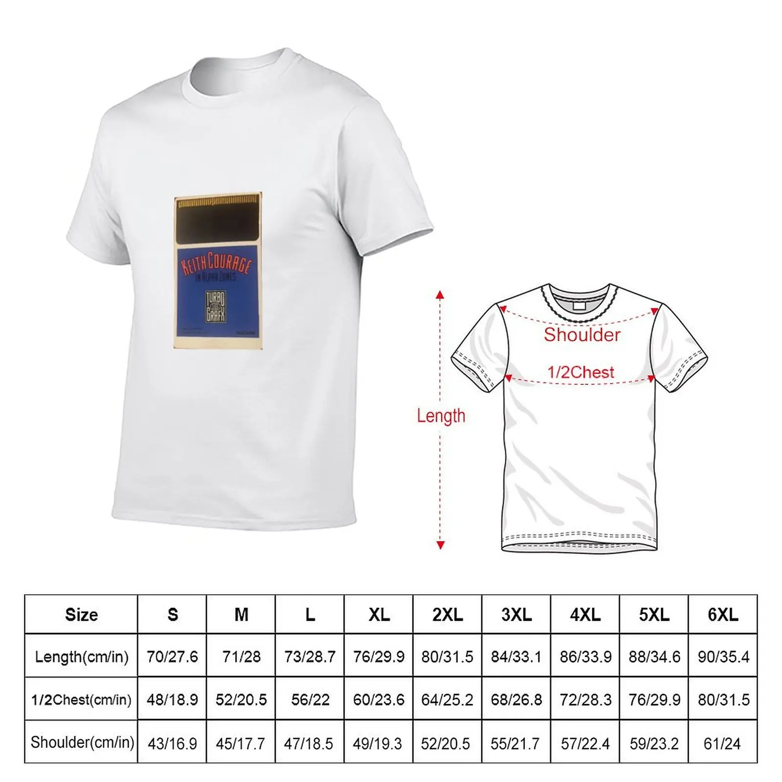 Turbografx 16 Keith Courage T-Shirt man t shirt summer t shirts for man graphic funny funny t shirts cotton T-shirt