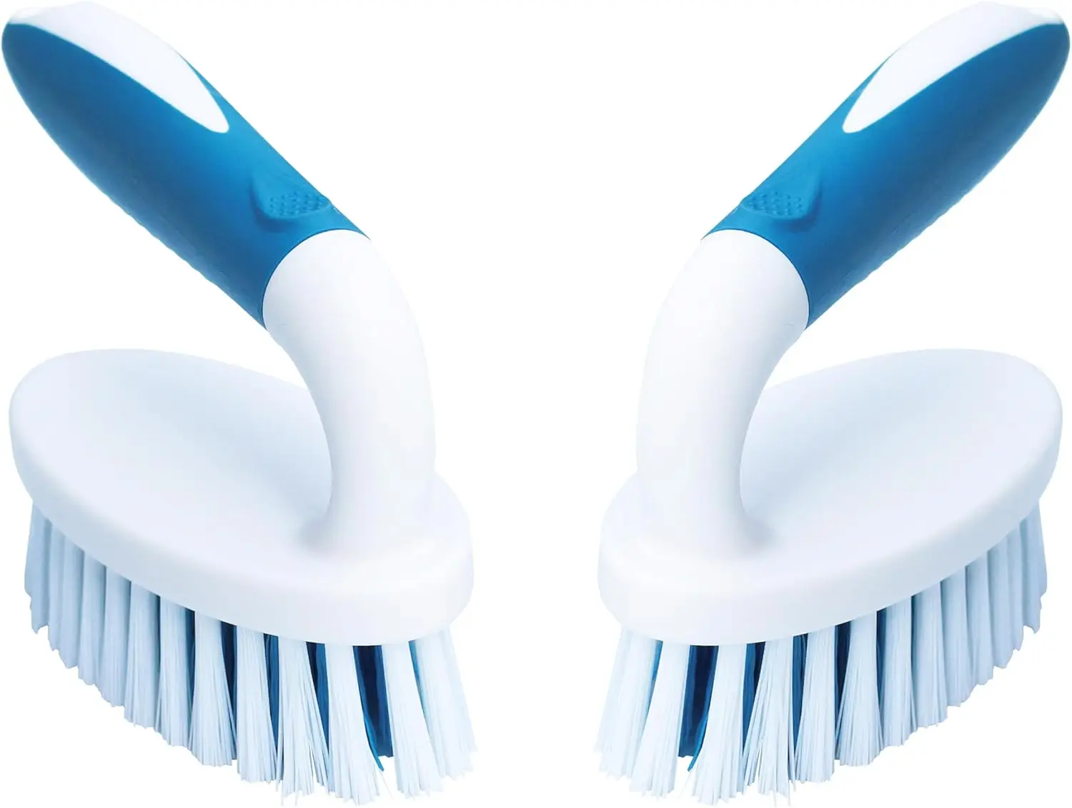 

Scrub Brush 2 Pack with Stiff Bristles for Carpet Shower Bathtub Kitchen Pool Tile Bathroom Cleaning