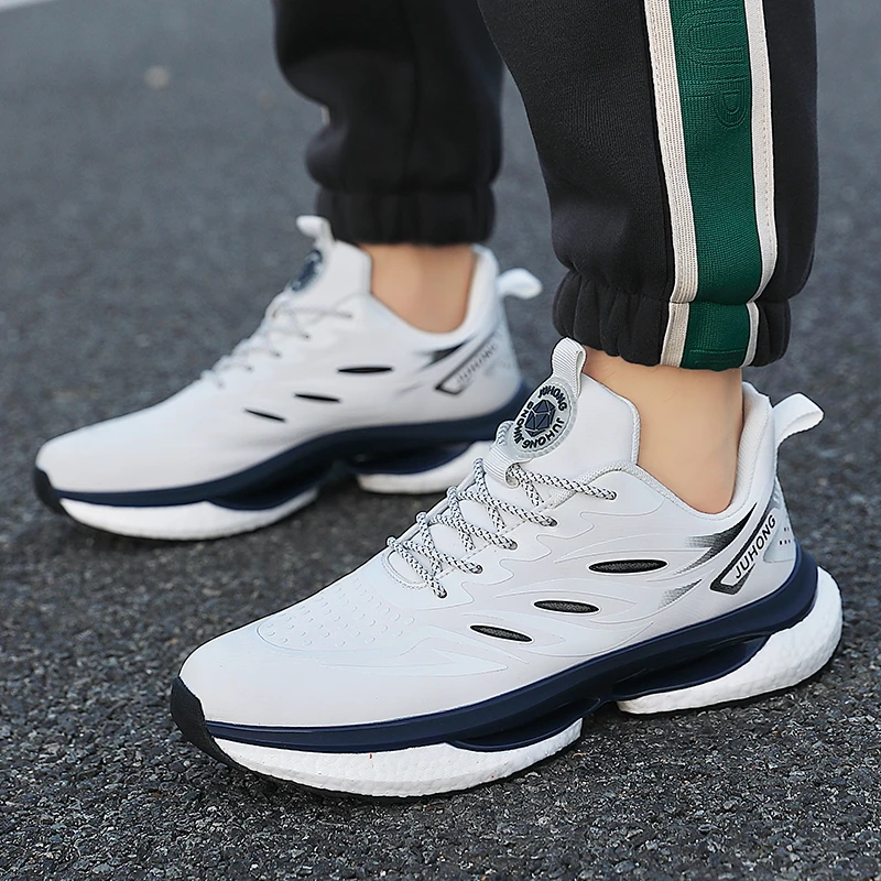 Men\'s lightweight casual sports shoes soft soles comfortable outdoor running shoes couple\'s urban jogging shoes male\'s sneakers