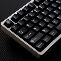 Teclas GMK BOW/WOB de doble disparo, 114 teclas, perfil de cereza PBT, diseño Alice, teclas blancas y negras para teclados mecánicos, teclas 7u