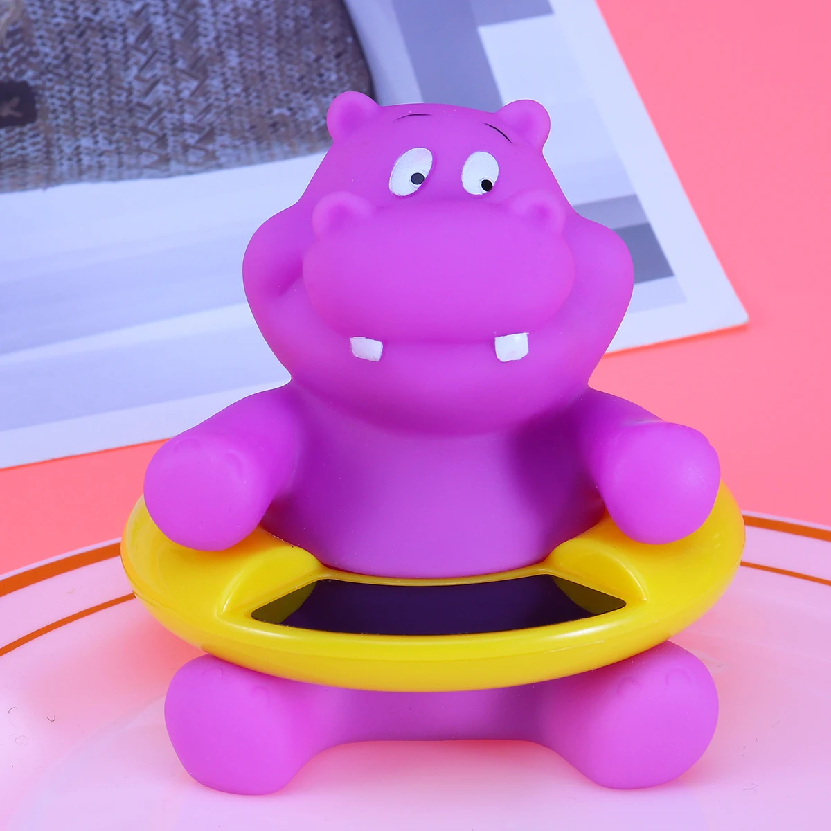 

Floating Bath Thermometer Cartoon Animal Shape Tub Thermometer for Baby Toy Bathtub Swimming Pool (Hippo)