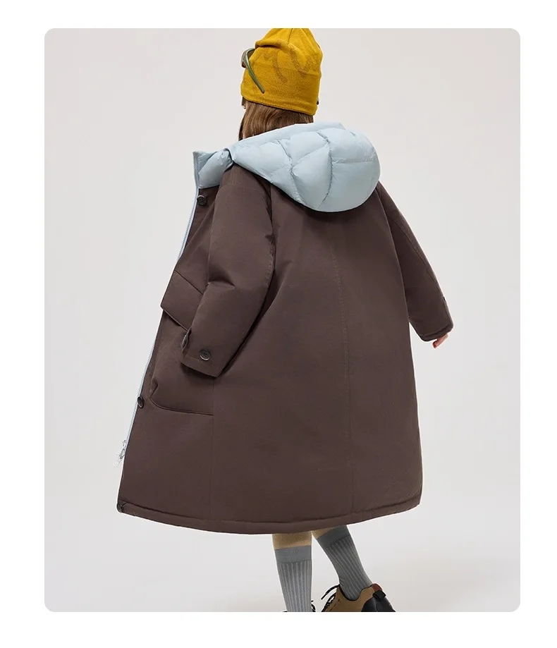 Winter Neue kinder Windjacke Unten Jacke Mode Mit Kapuze Winddicht Wasserdichte Oberbekleidung Jungen Mädchen Warme Mäntel A4820 – Detail 5