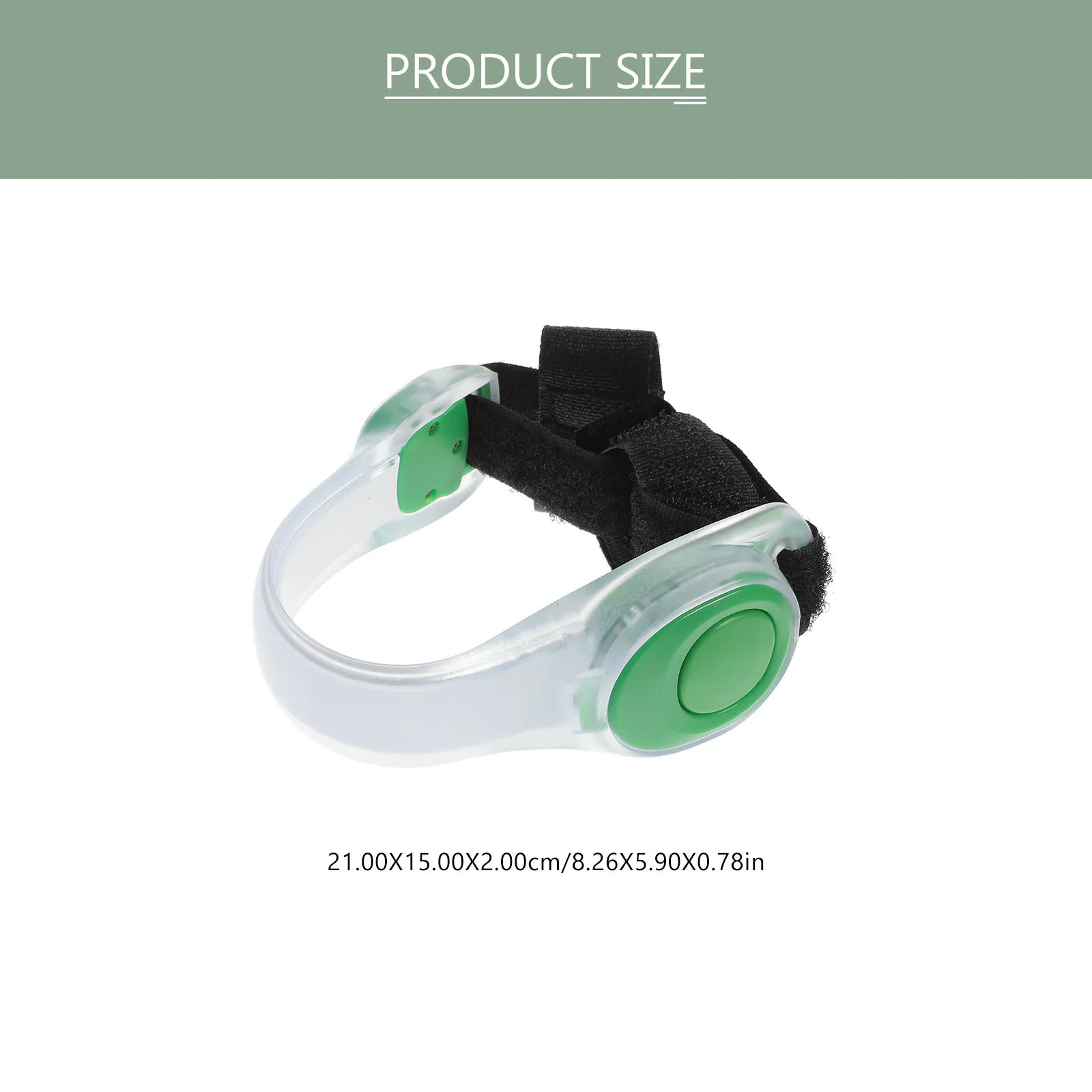 2 Buah Gelang Bercahaya Led untuk Keselamatan Berlari Malam Hari Gelang Bercahaya Visibilitas Tinggi Olahraga Luar Ruangan Gelang Lengan Menyala