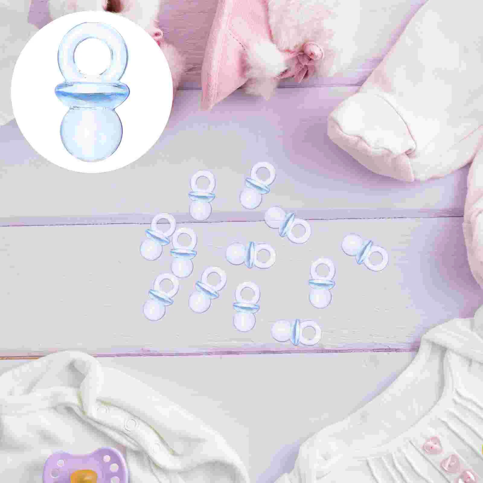 

100 Pcs Ornaments for Kids Bag Fillers Blue Acrylic Baby Decorations
