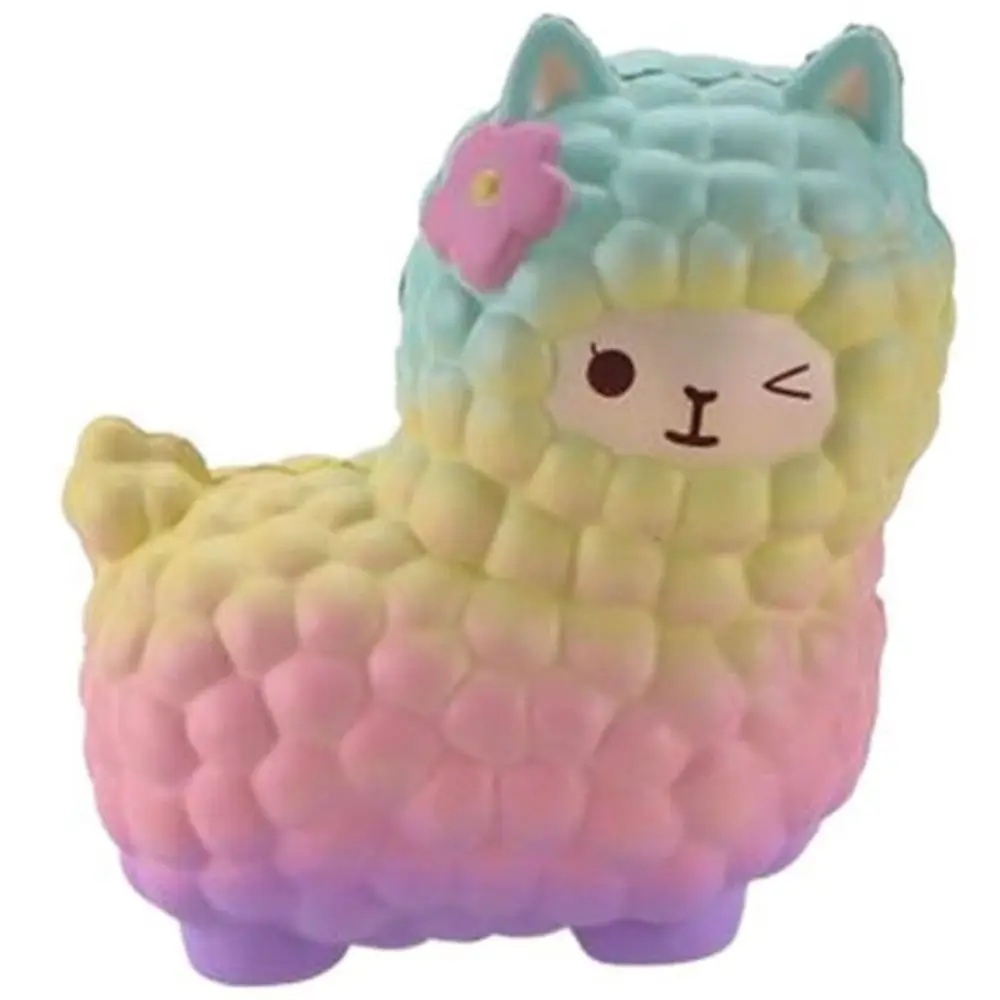 Simulation Alpaca Squeeze Super Soft Elastic Sheep Slow Rebound Colorful Creative Slow Rising Squeeze Office Workers