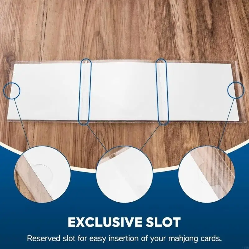 

Premium Clear Mahjong Card Cover Thick PVC Materials Mahjong Card Sleeves For Enhanced Durability And Smooth Gameplay 24BD
