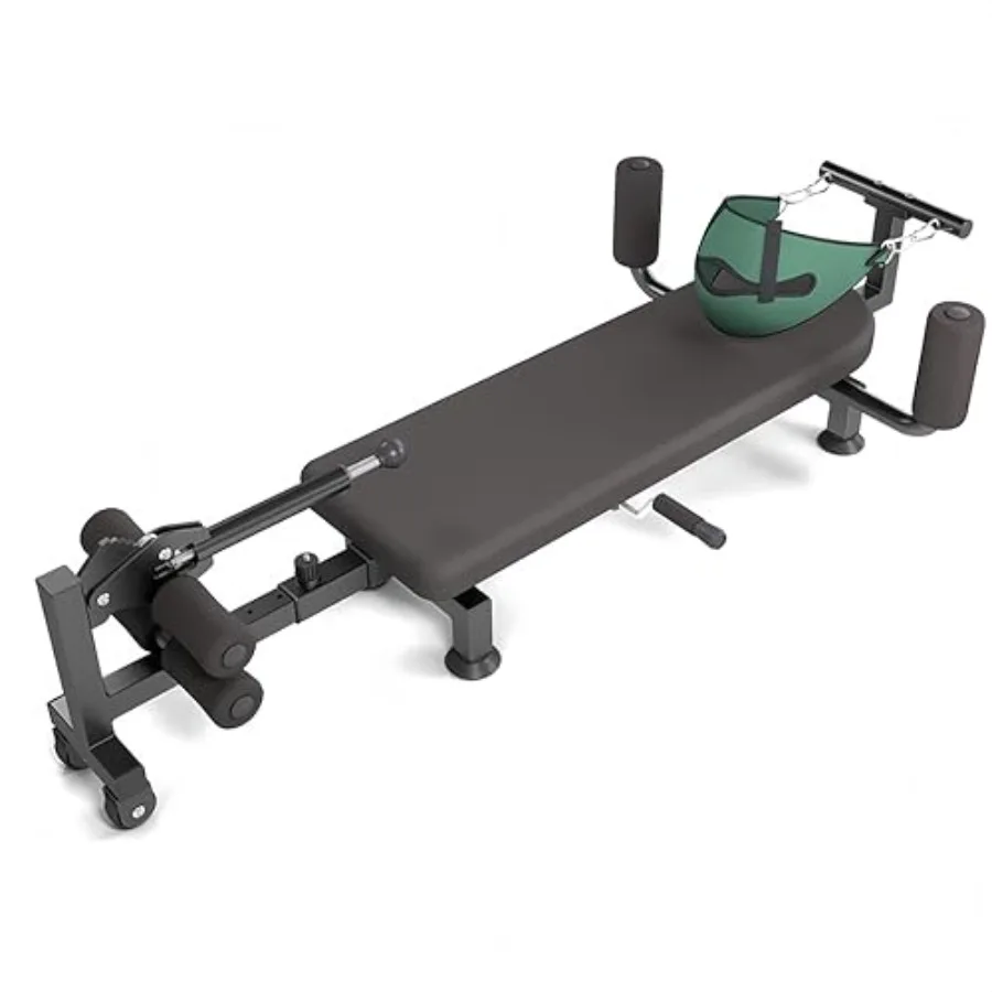 

Portable Full Body Traction and Stretch Decompression Machine for Home Use Cervical and Lumbar Vertebra Massage Bed in Black Ad