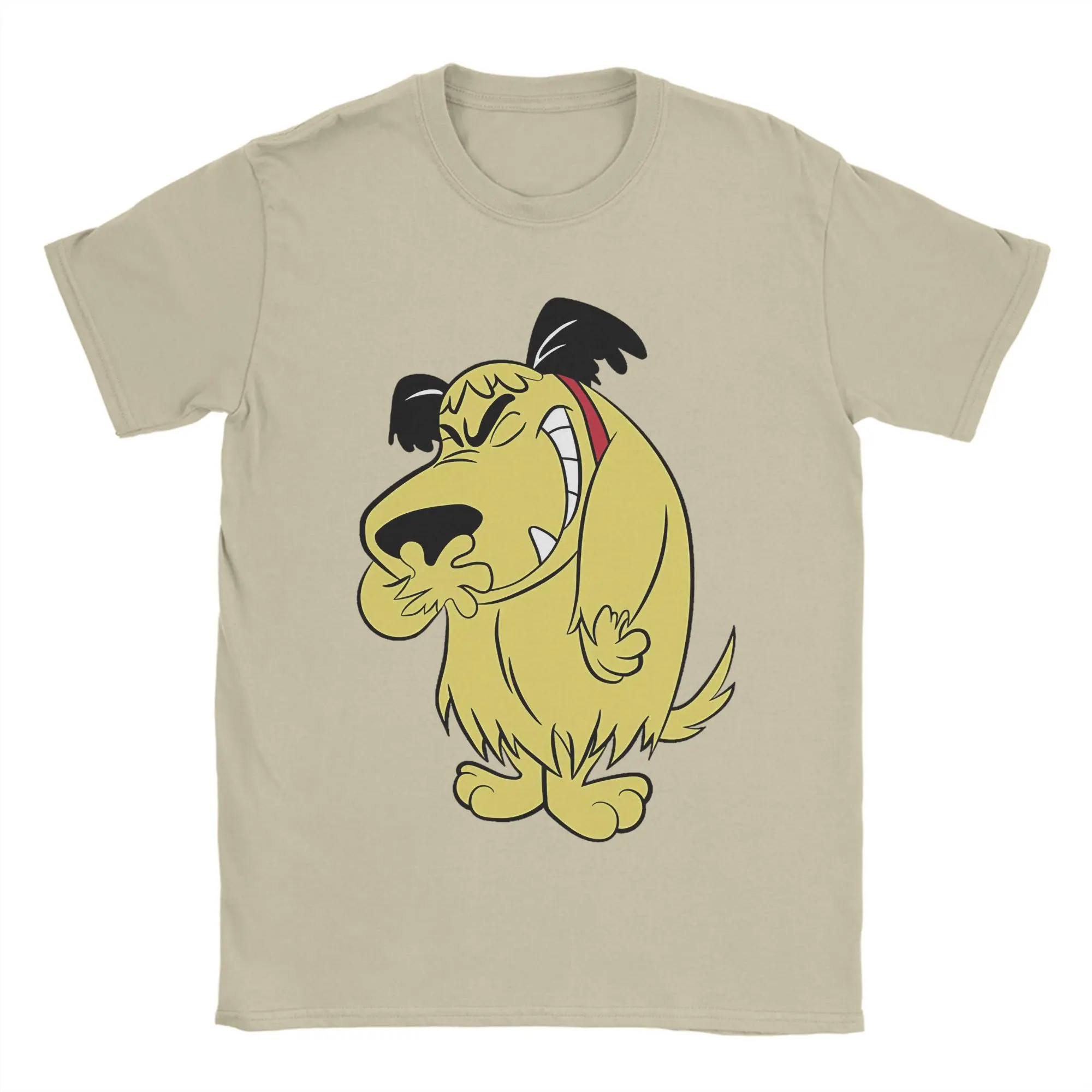 Laughing Muttley Wacky Races T-Shirts Men  Casual 100% Cotton Tee Shirt Crew Neck Short Sleeve T Shirt Big Size Clothes