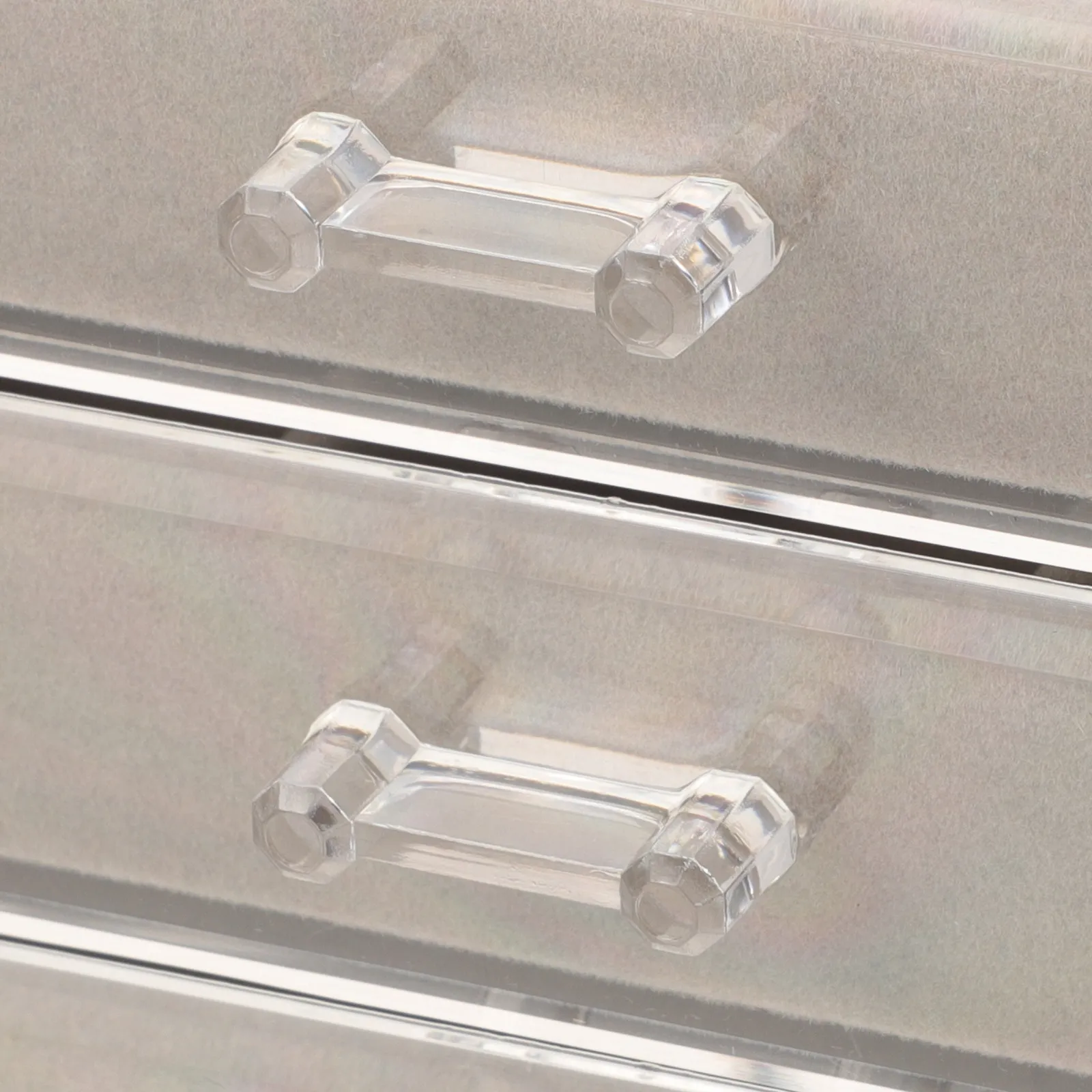 Multi-Layer Earring Organizer Jewelry Box with Drawers Dustproof Desktop Storage Case for Women Large Capacity Acrylic Jewelry