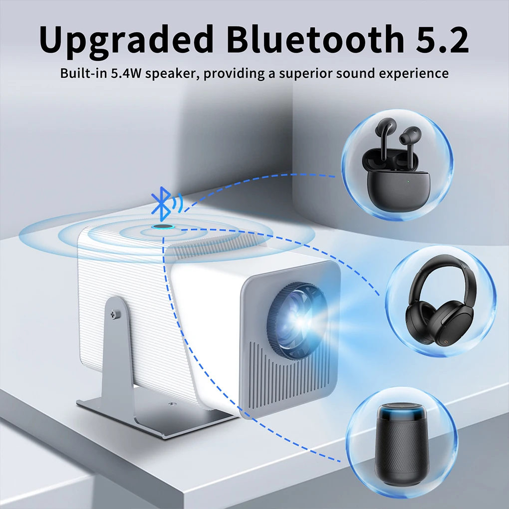 Convenient Pan-tilt Mini Projector Built-in Speaker /Android Support Dust Block Technology