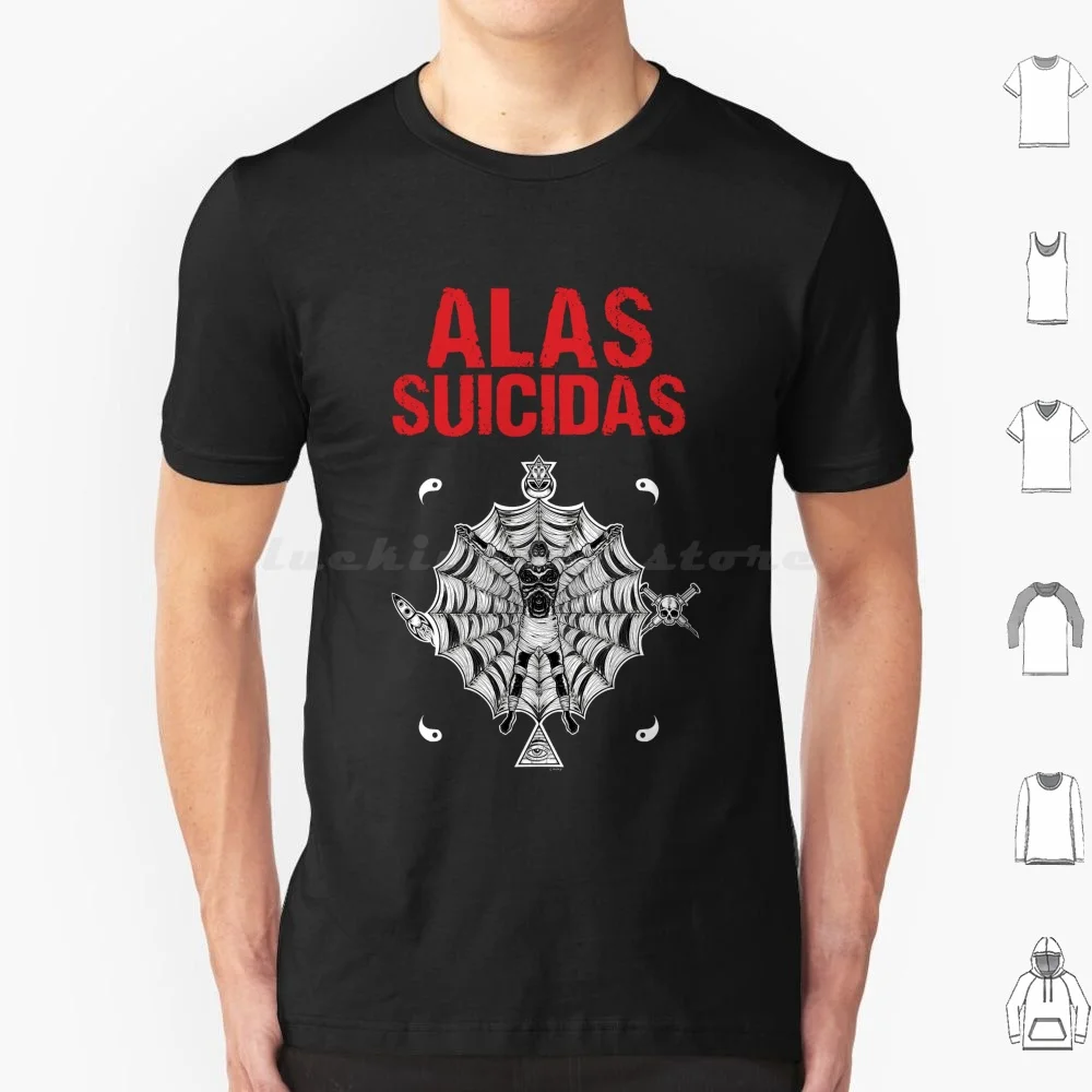 Alas suicidas metalcore t camisa tamanho grande 100% algodão alas suicidas metal hardcore punk banda metalcore núcleo punk garagem caotic