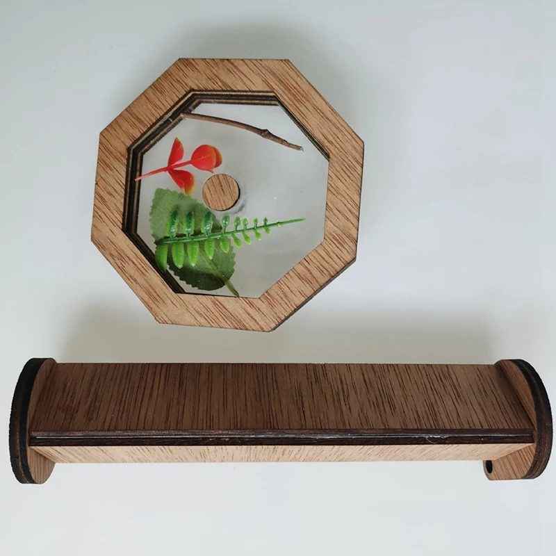 Wooden Handmade Kaleidoscope Kit Interactive Logic DIY Kaleidoscope Kit Children'S Classic Toy-SPMI