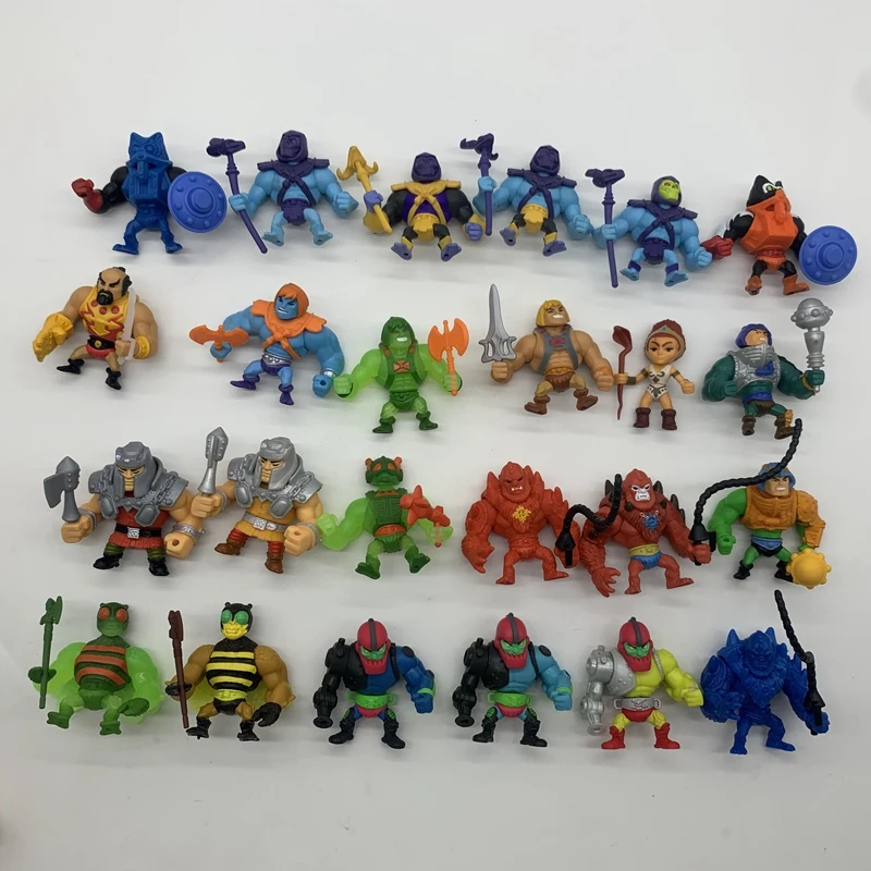 2inch Mini Heman Masters of The Universe He-Man PIG HEAD SKELETOR MANTENNA Webstor Action Figure Toys