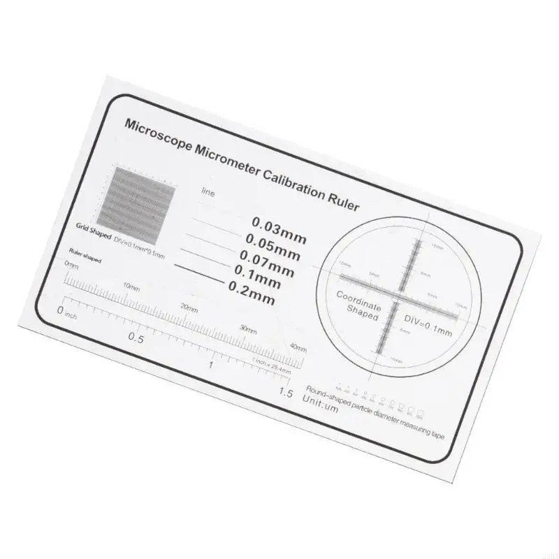 Precisions 0.1mm Microscope Measuring Scale Clear Film for Accurate Calibration in Laboratory Applications