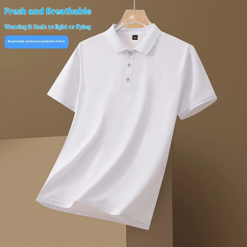 

Men's Polo Shirt Summer New Solid Color T-Shirt Daily Commuter Elegant Casual Trend Business Comfort Short Sleeve