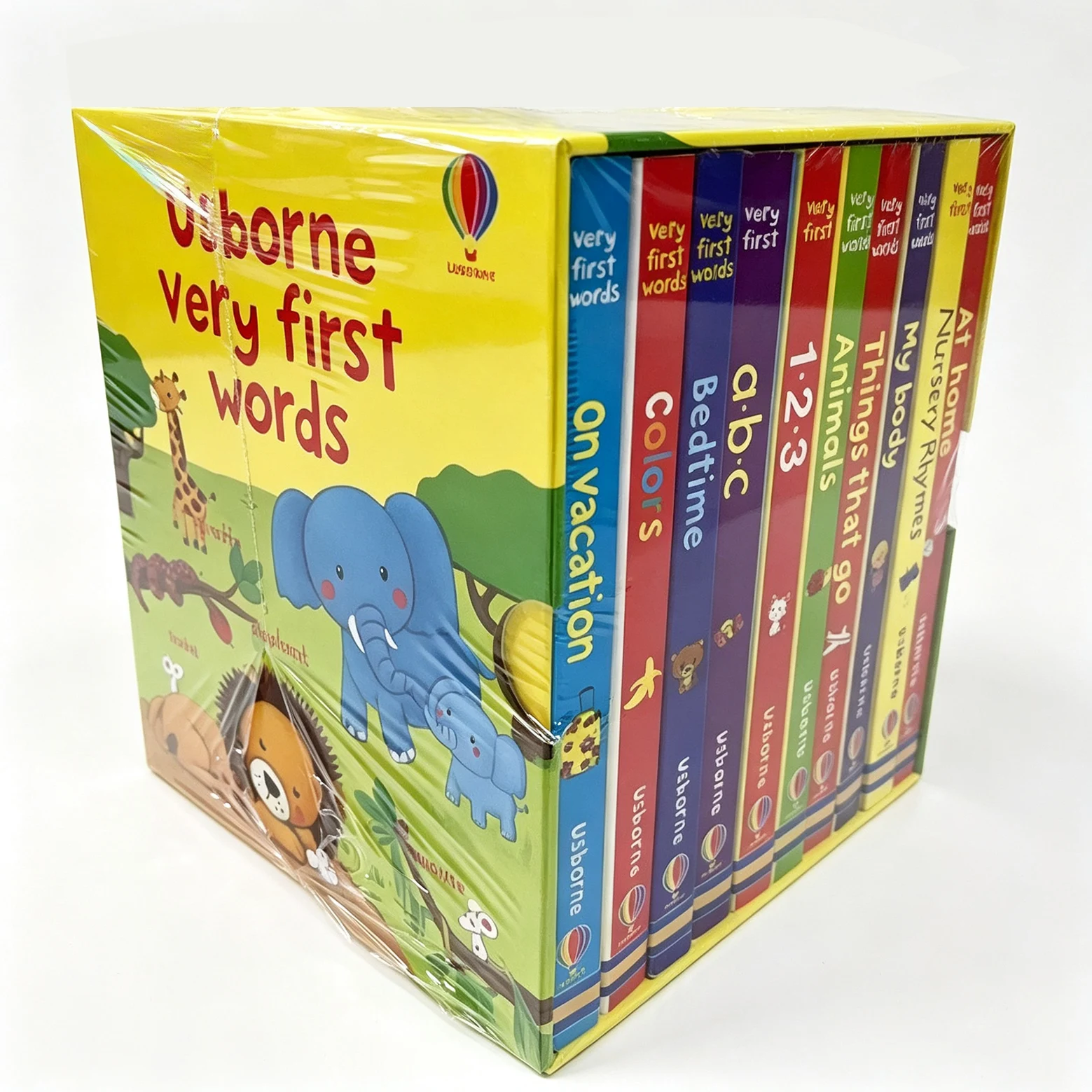5/10 book Usborne Very First Words Mini Board Books Box Kids Early Learning English Word Picture Book, Baby Educational book