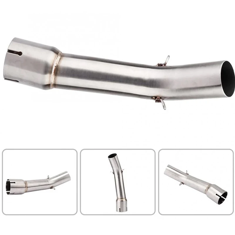 Motorcycle Exhaust Middle Link Pipe Slip on Muffler Pipe Escape 2006 - 2015 For Yamaha Fazer FZ1 FZ1N FZ1000 FZ 1 1N 1000