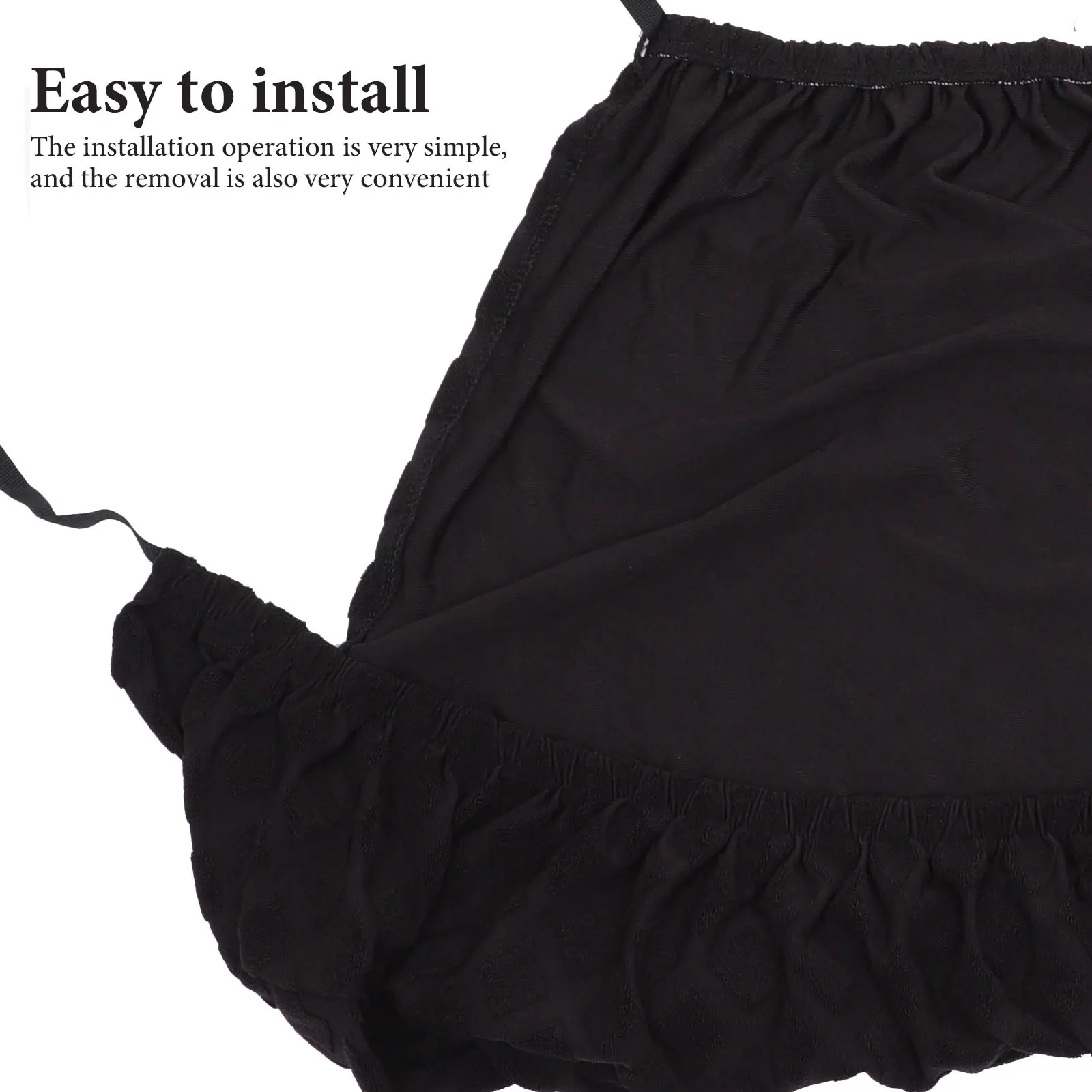 

Alipis 1 Set Gaming Chair Cover Black Cloth Swivel Racing Office Chair Protector for Gamers