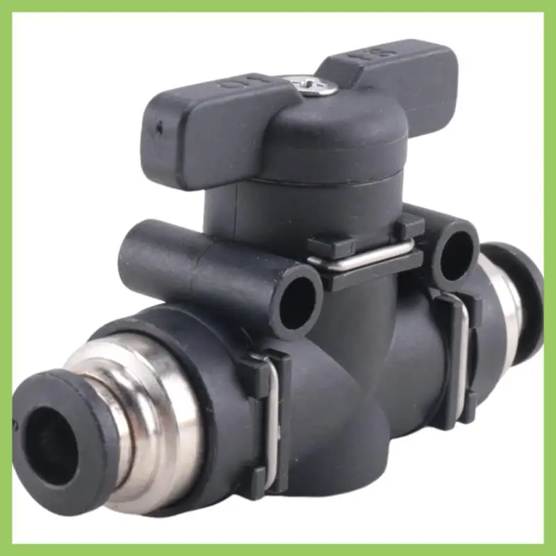 

Шаровой кран с нажимным соединением 6 мм. Клапан регулирования воздушного потока 6 мм. Швидкоразъемный клапан. Трубчатые фитинги. 3 упаковки, простой в использовании.