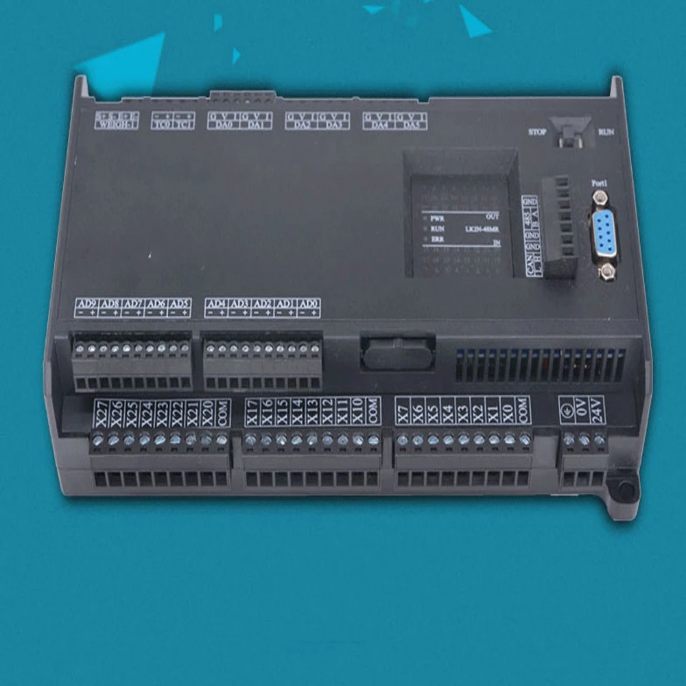 PLC 14 20 32 48 64MR/MT/MRT up to 10AD 2DA RS232 2xRS485 32000 Steps 4/8 High Speed Output CAN NTC Optional