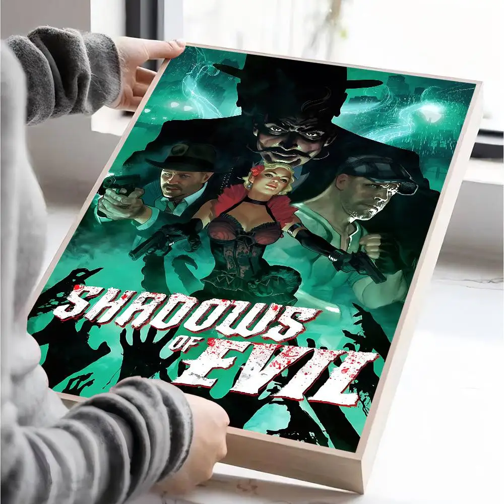 Cod Zombies Classic Vintage Posters Sticky Vintage Room Home Bar Cafe Decor Kawaii Room Decor view 2