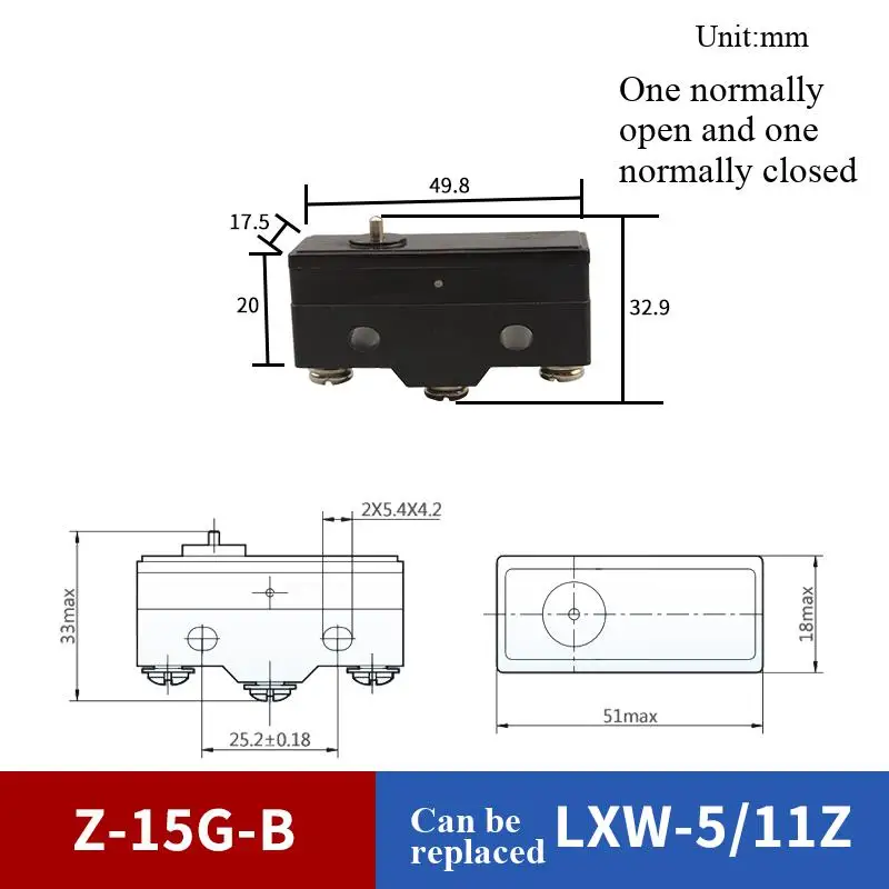 Silberkontakt 15A Endschalter, Fahrschalter, Mikroschalter LXW5/Z-15GQ/GW22/GQ21/GQ22 – Detail 7