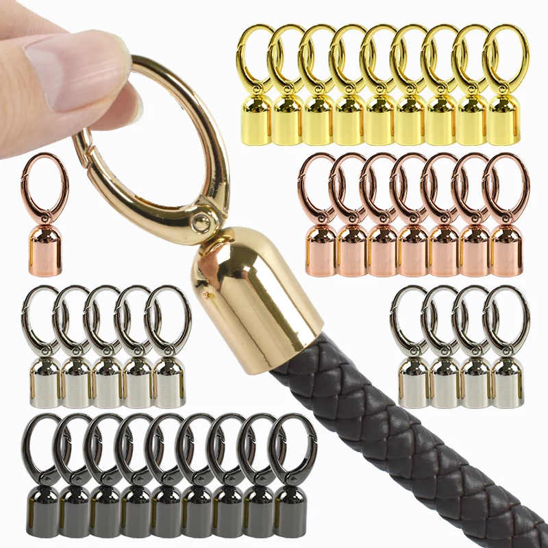 

10/20Pcs 12/15mm Bag Handle Cap Lobster Stopper Buckle Handbag Strap Connect Clasp Wallet Handle Hook DIY Bag Accessories