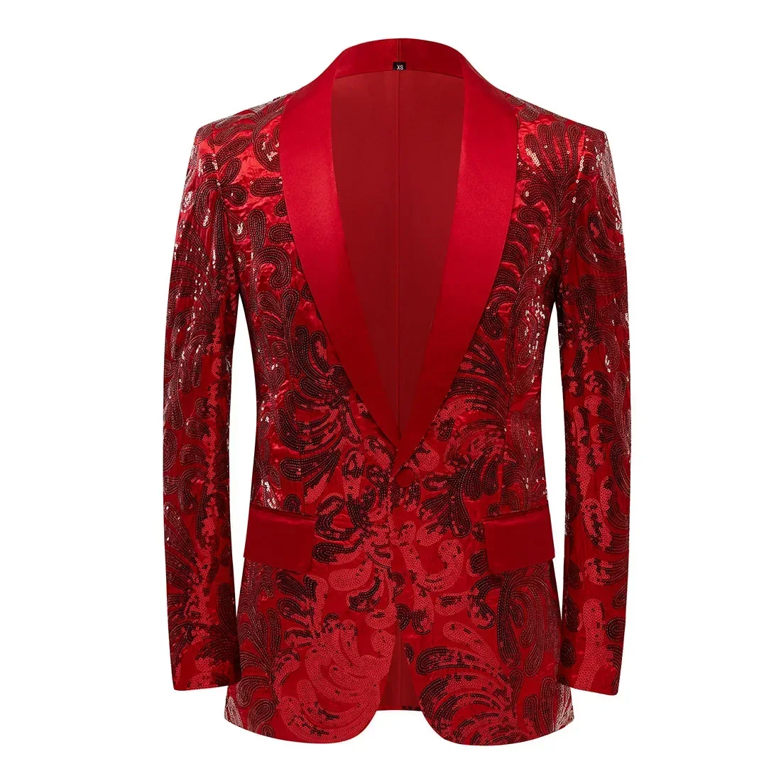 Luxus Männer Anzug Glitzer Pailletten Blazer Bräutigam Trauzeuge elegante männliche Büro Business Arbeit tragen Jacke Mantel Ballkleid auf Lager