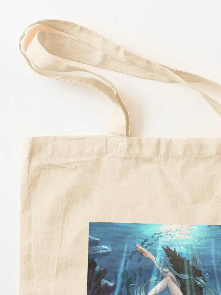 Deep Sea Girl Tote Bag tote bag university cloth bag woman shopping cart bags shopper women canvas