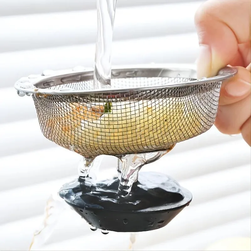 Kitchen Sink Filter Stainless Steel Sink Sewer Mesh Strainers Kitchen Tools Bathroom Floor Drains Hair Catcher Waste Plug Filter