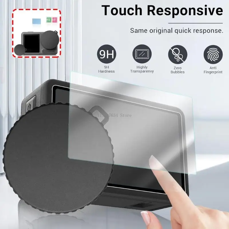 Complete Camera Shield for Action 5Pro Scratch Resistant Screen Protectors AntiCollision Silicone Lens Guard System