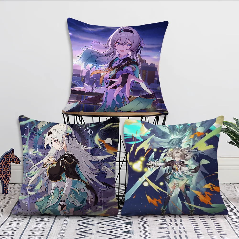 Honkai Star Rail Firefly Comfortable Pillow case Car Ornaments Office Living Room Sofa Home Pillow case