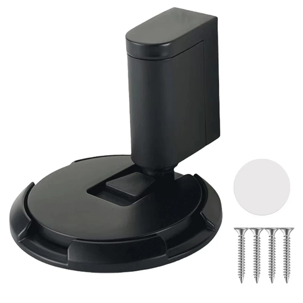 

Floor Door Stopper Lock Strong Windproof Mechanical Exterior Door Stop Nopunch Adjustable Height Door Stop Lock-Y41A