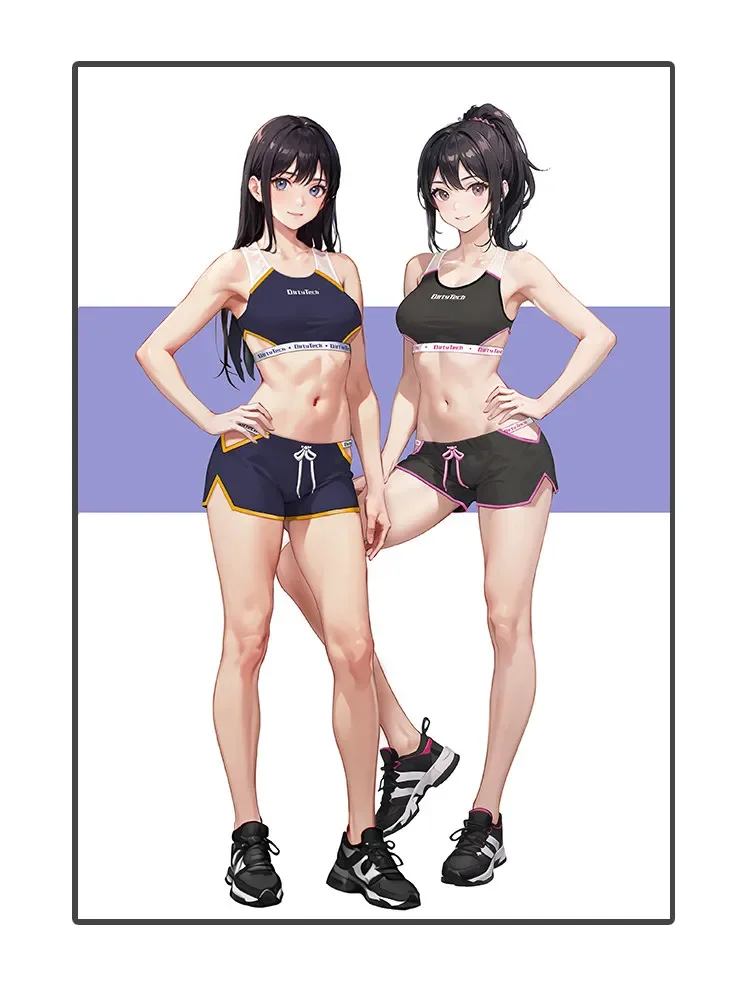 Hollow Sports Vest for Women Sexy Anime Cos Running Boxing Fitness Top