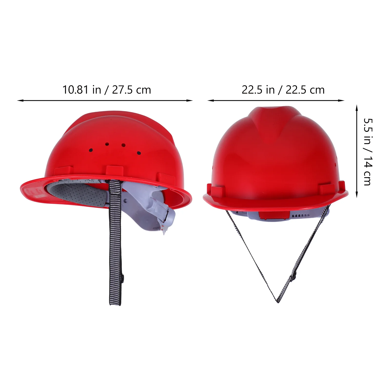 قبعة صلبة آمنة شديدة التحمل قابلة للتعديل بحجم سميك ومقاومة للصدمات لعمال البناء في الهواء الطلق
