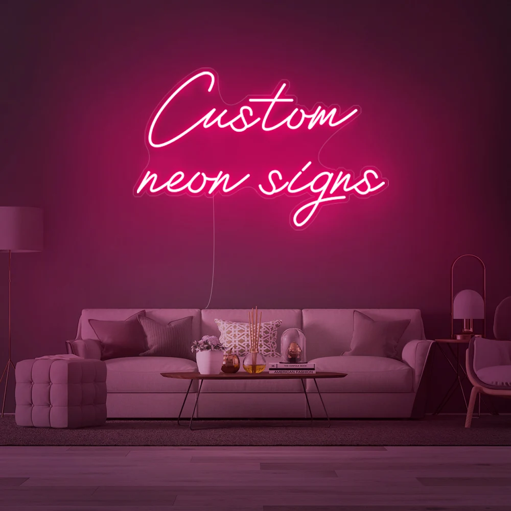 

Personalized And Customized Neon Light Usb Plug Power Supply Acrylic Backplane For Wall Decoration Bedroom Wedding Festivalparty