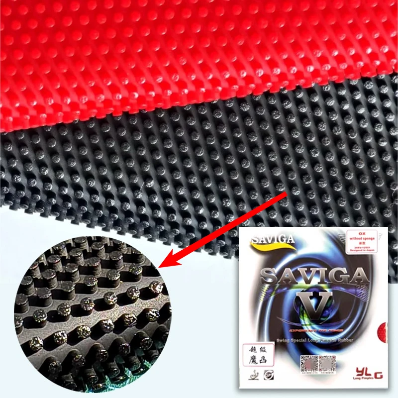 

New SAVIGA Heavy Cured Table Tennis Rubber Long OX Anti-Spin Sinking Drifting Ping Pong Rubber Anti-Arc Table Tennis Rubber