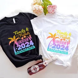 Vacation Party Shirt Family & Firends Cruise Matching 2024 Tee Summer Trip Ship T-Shirt Fashion Graphic Y2k Tops Unisex Clothing