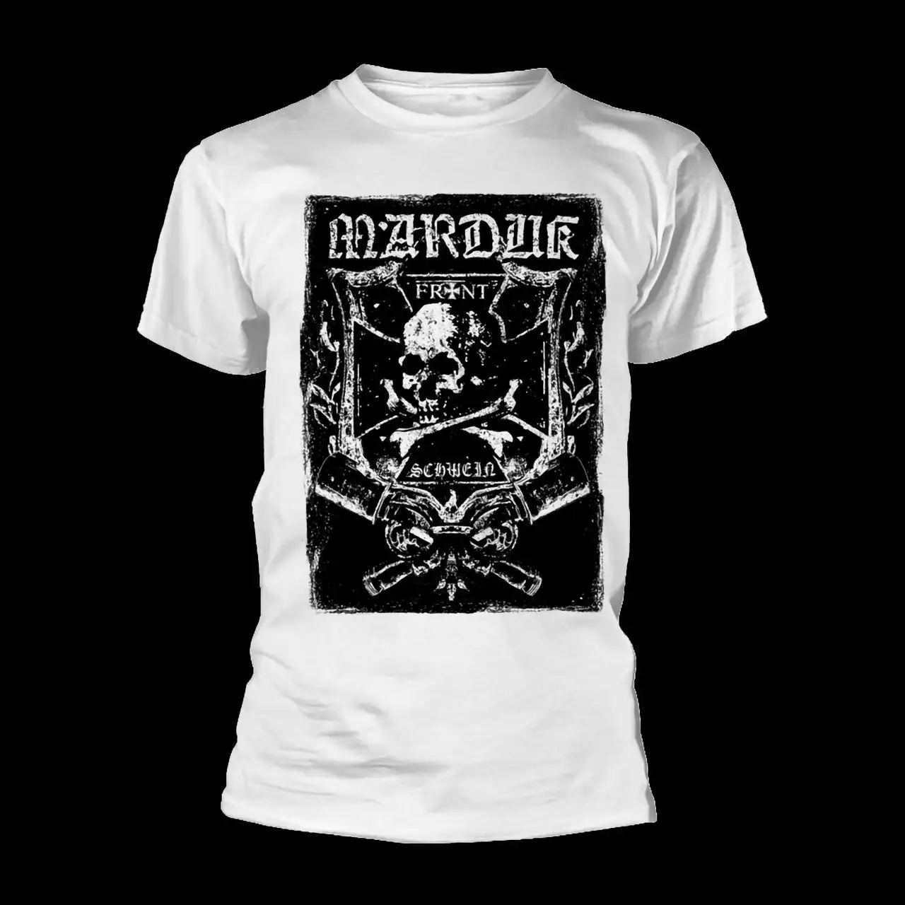 

Marduk - Frontschwein Peripheral Pattern Printing Summer Luxury Brand Cotton Men's and Women's T-Shirts Short Sleeves