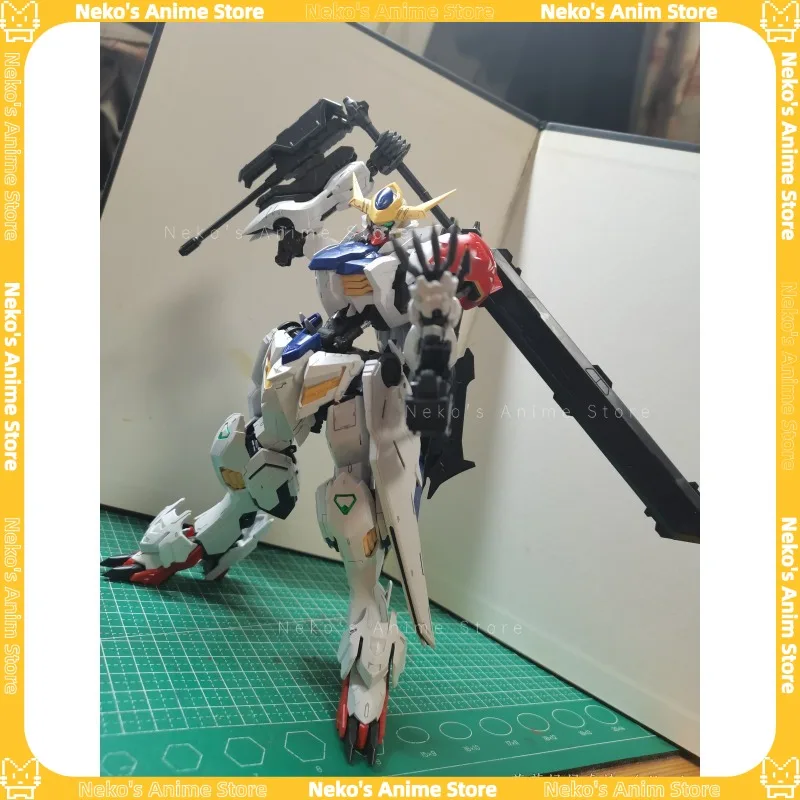 【In Stock】BANDAI MG 1/100 Gundam Barbatos Lupus Iron-Blooded Orphans Model Kit Action Figure Anime Desktop Doll Collectibles